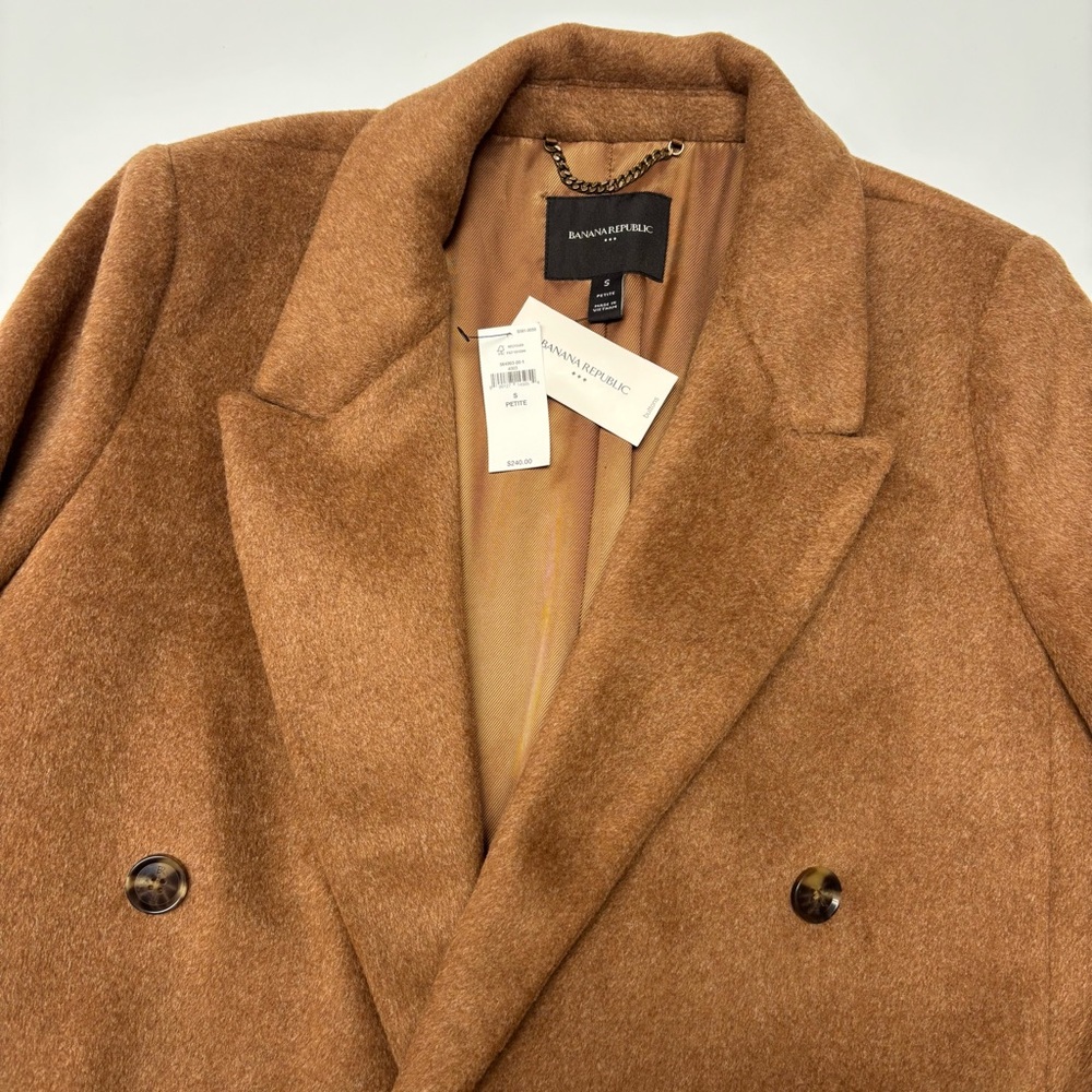Banana Republic Tan/Brown Peacoat - Picture 5 of 7